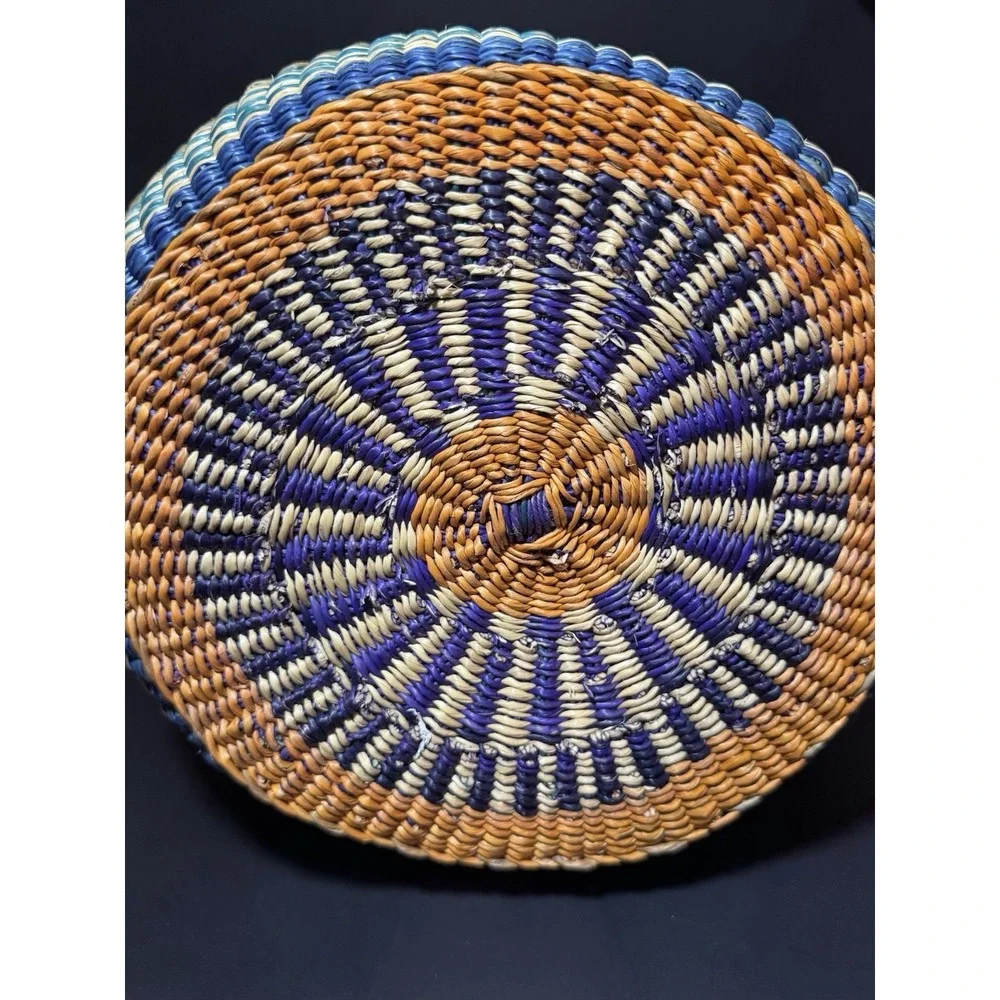 African Bolga Basket U Shopper Tote Basket